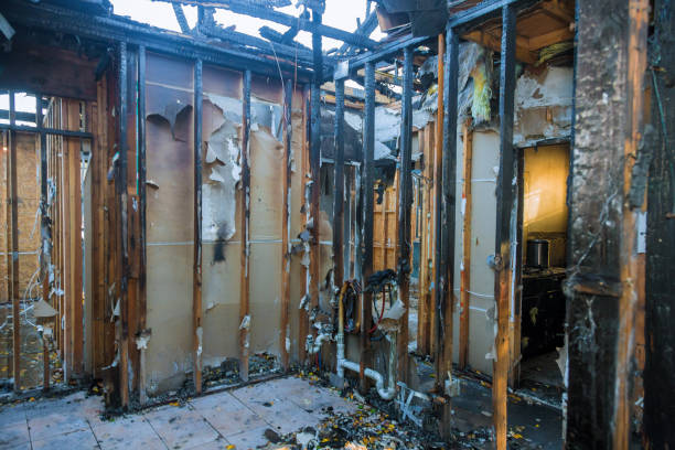 Professional Smoke Damage Restoration technician working in Barrington, NJ
